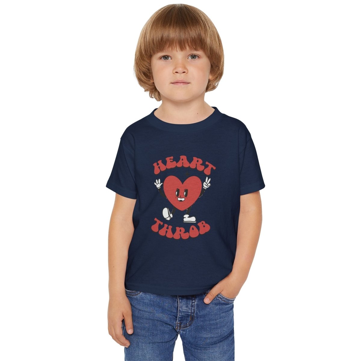 Valentine Heart Throb Toddler T-shirt, Adorable Kids Valentine Shirt