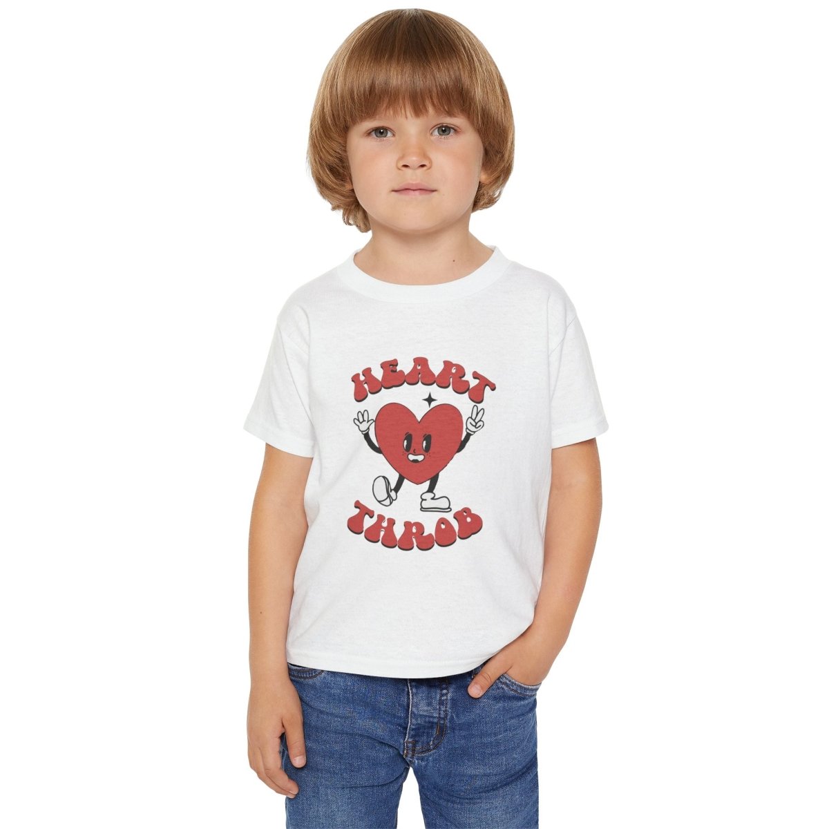 Valentine Heart Throb Toddler T-shirt, Adorable Kids Valentine Shirt