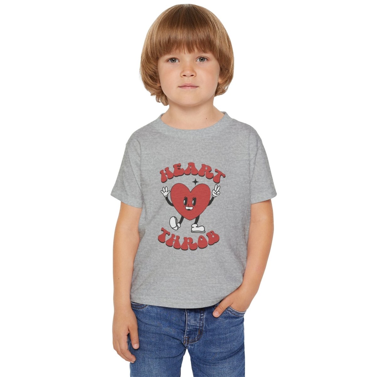 Valentine Heart Throb Toddler T-shirt, Adorable Kids Valentine Shirt