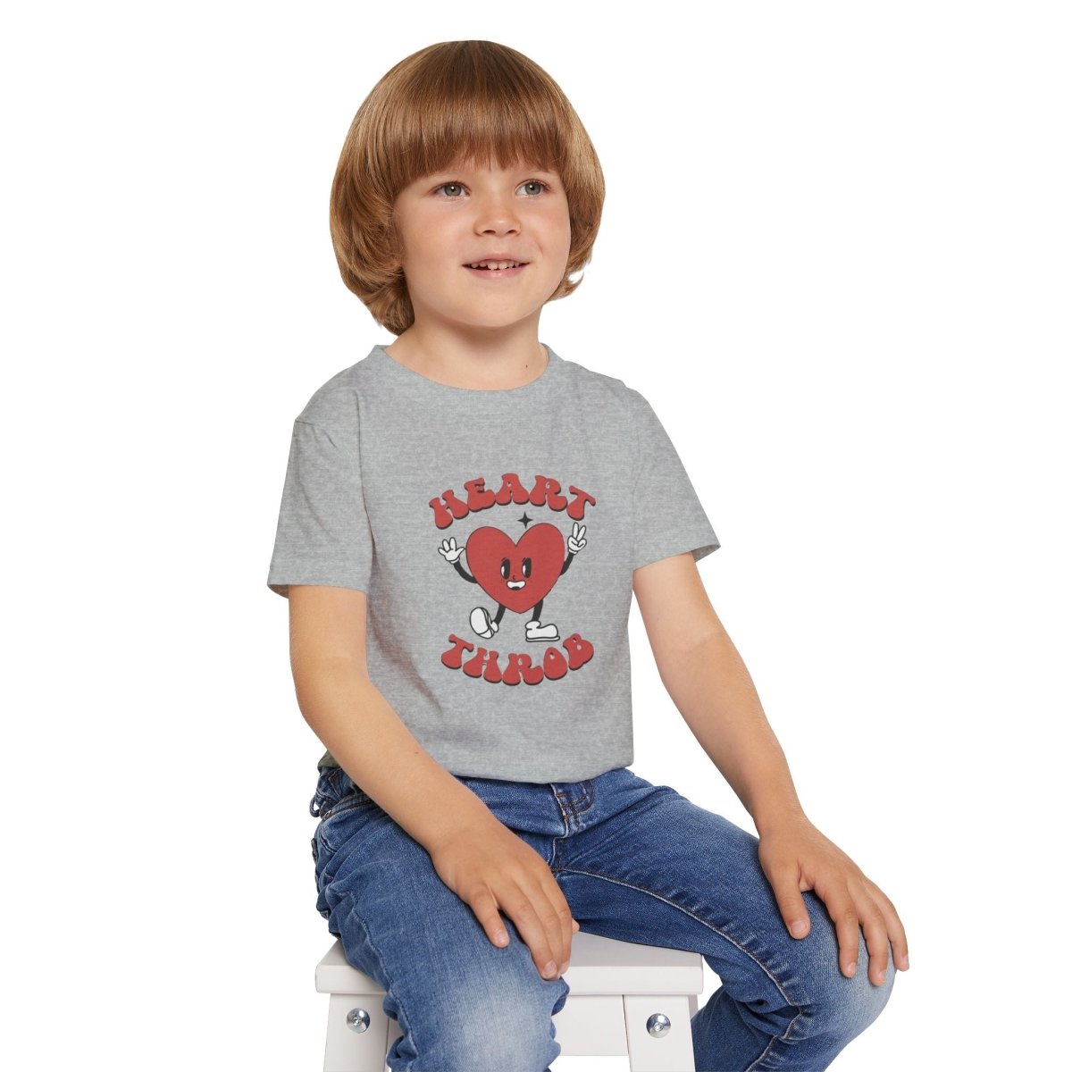 Valentine Heart Throb Toddler T-shirt, Adorable Kids Valentine Shirt