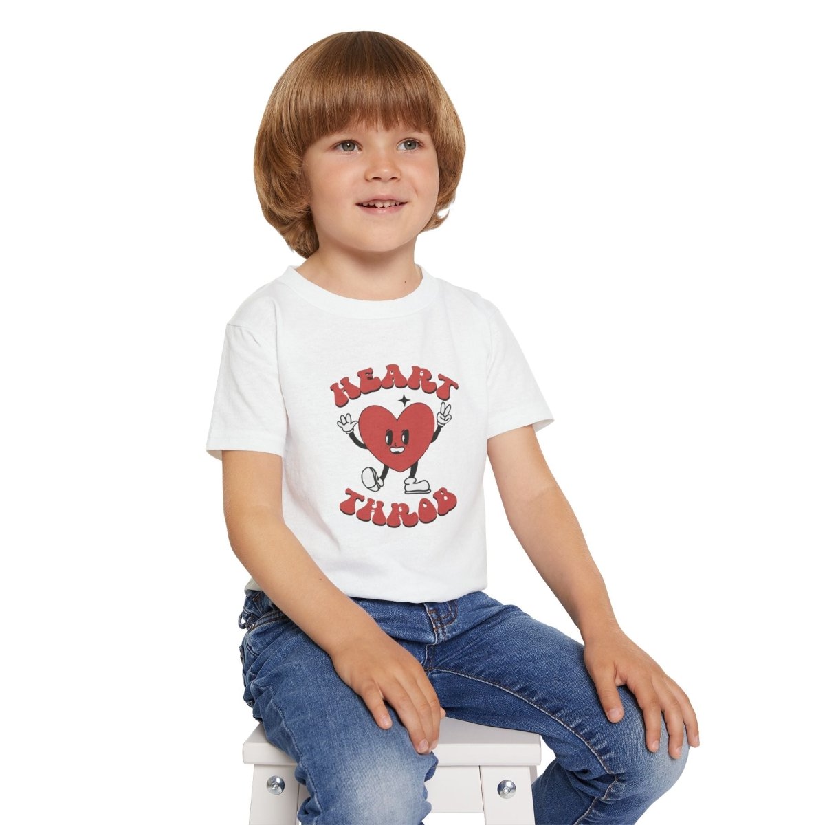 Valentine Heart Throb Toddler T-shirt, Adorable Kids Valentine Shirt