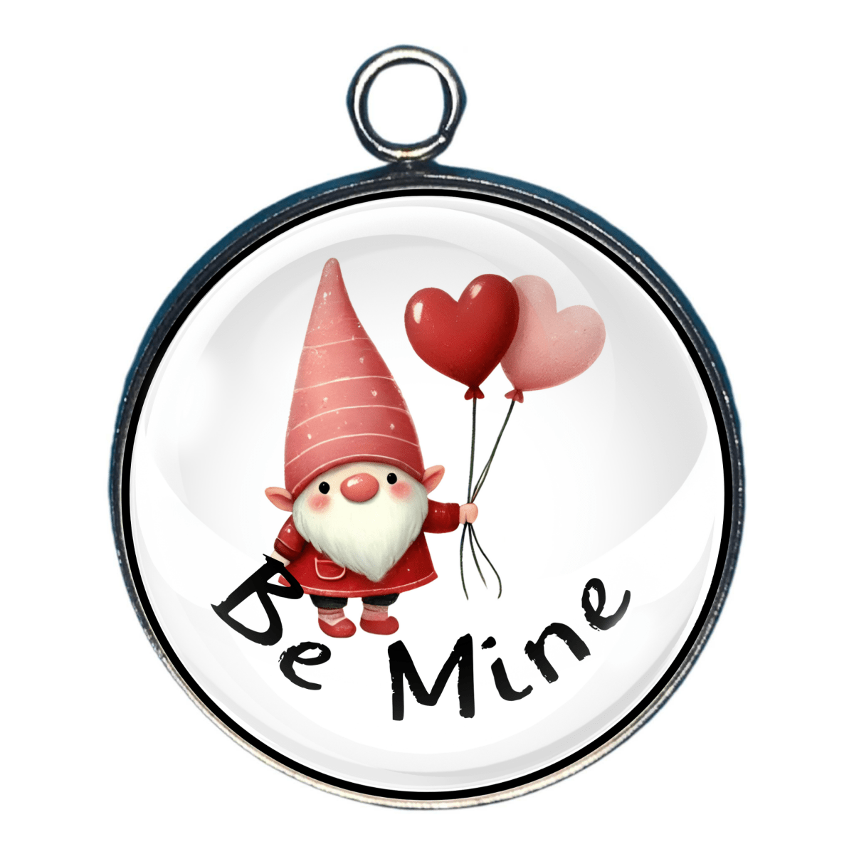 Valentines Day Glass Cabochon Charms