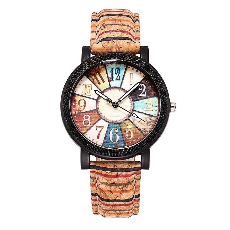 Vintage-Inspired Colorful Quartz Watch – A Unique Timepiece