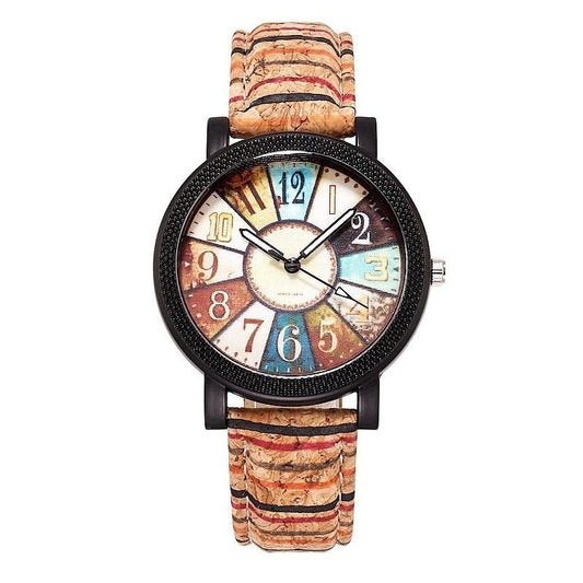 Vintage-Inspired Colorful Quartz Watch – A Unique Timepiece