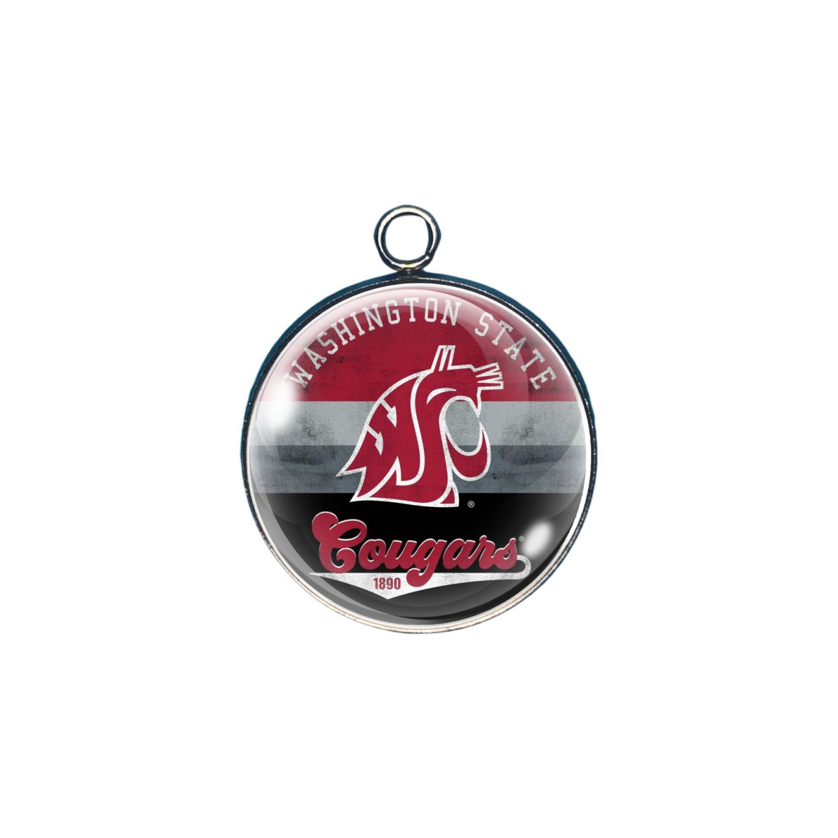 Washington Cougars Glass cabochon charm