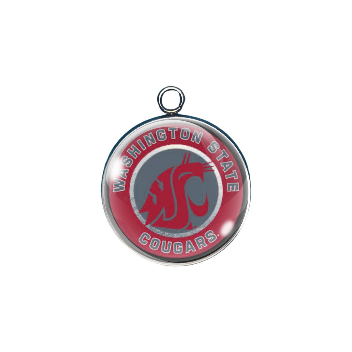 Washington Cougars Glass cabochon charm