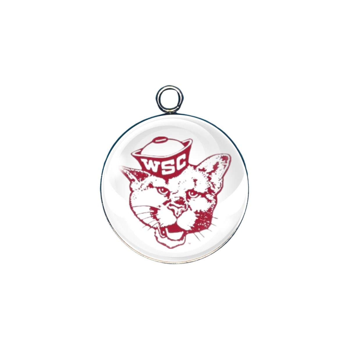 Washington Cougars Glass cabochon charm