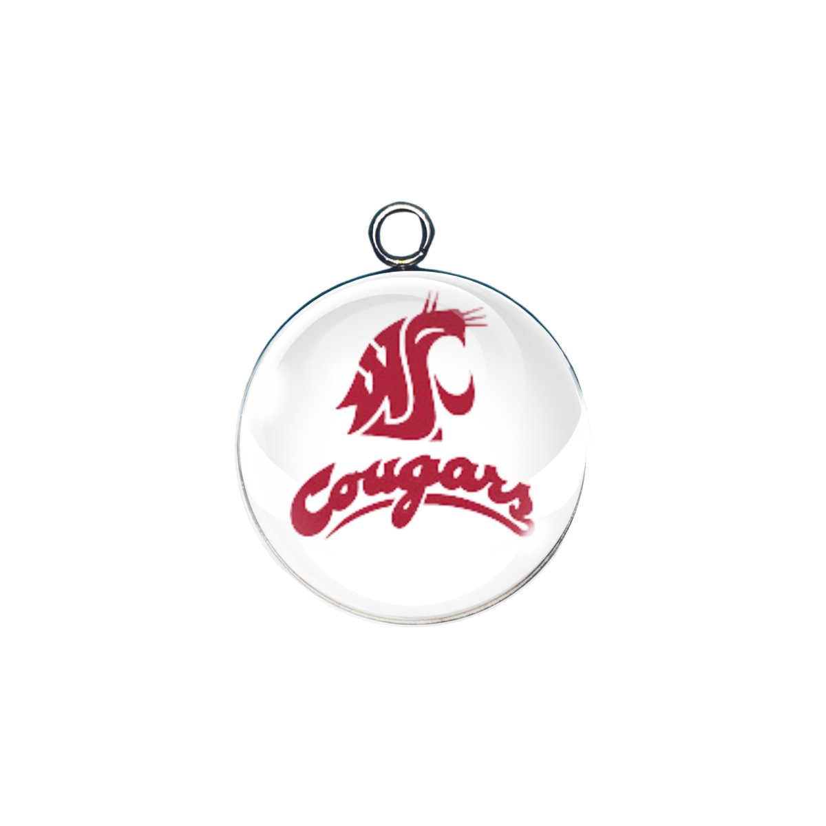 Washington Cougars Glass cabochon charm