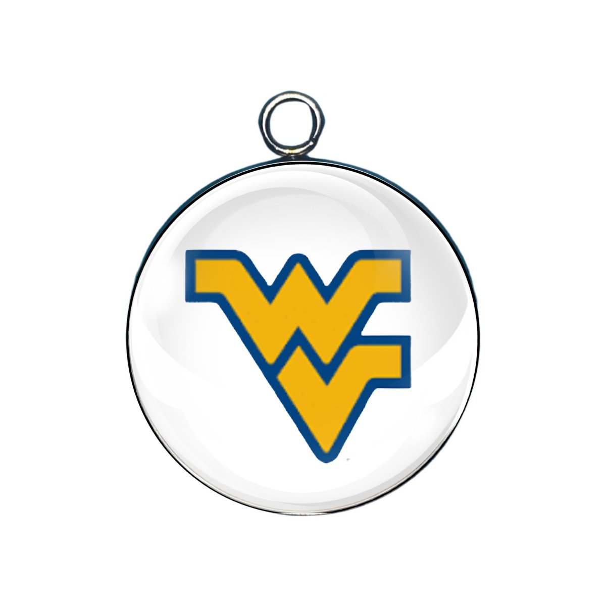 West Virgina Mountaineer Glass cabochon charm