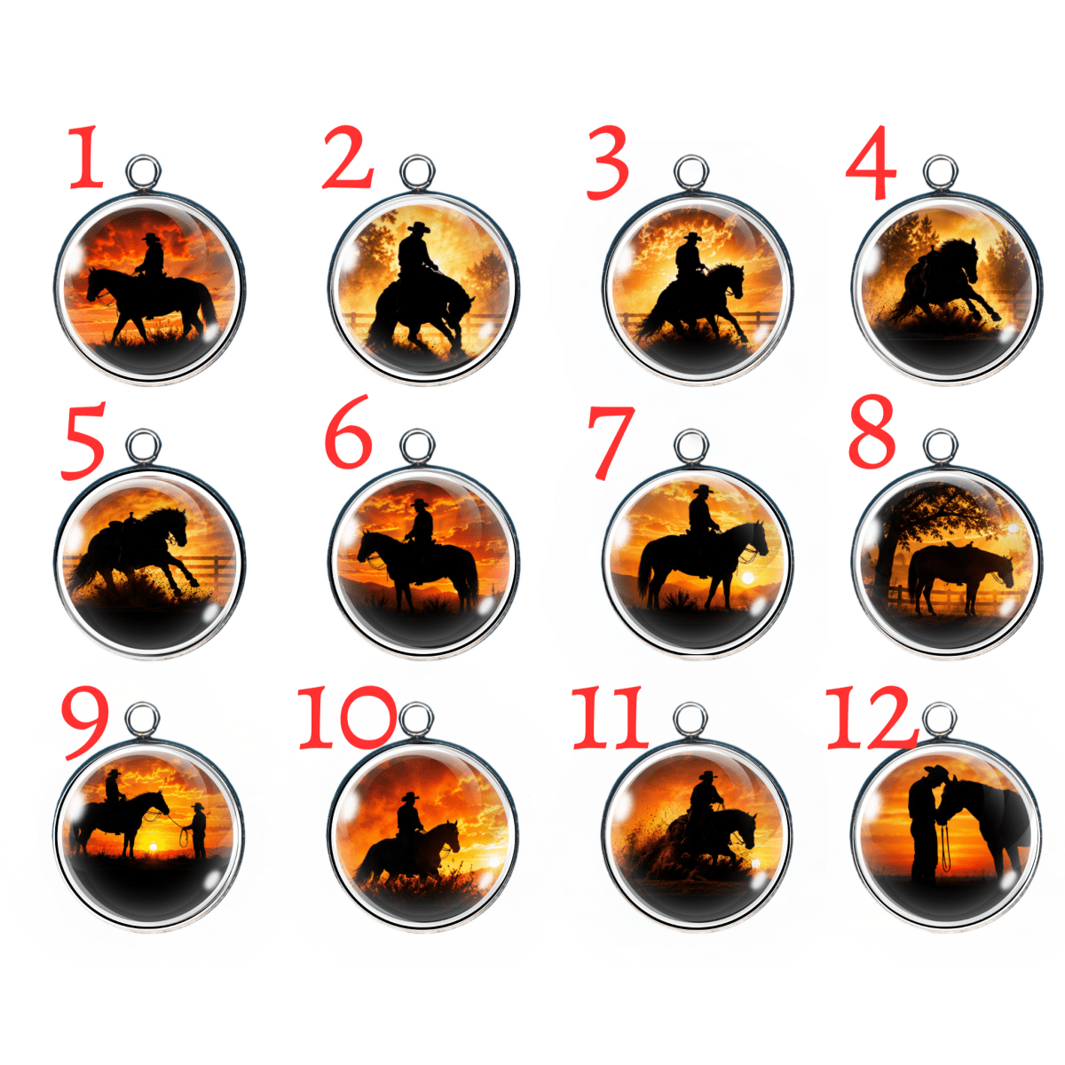 Western Horse Silhouette Collection