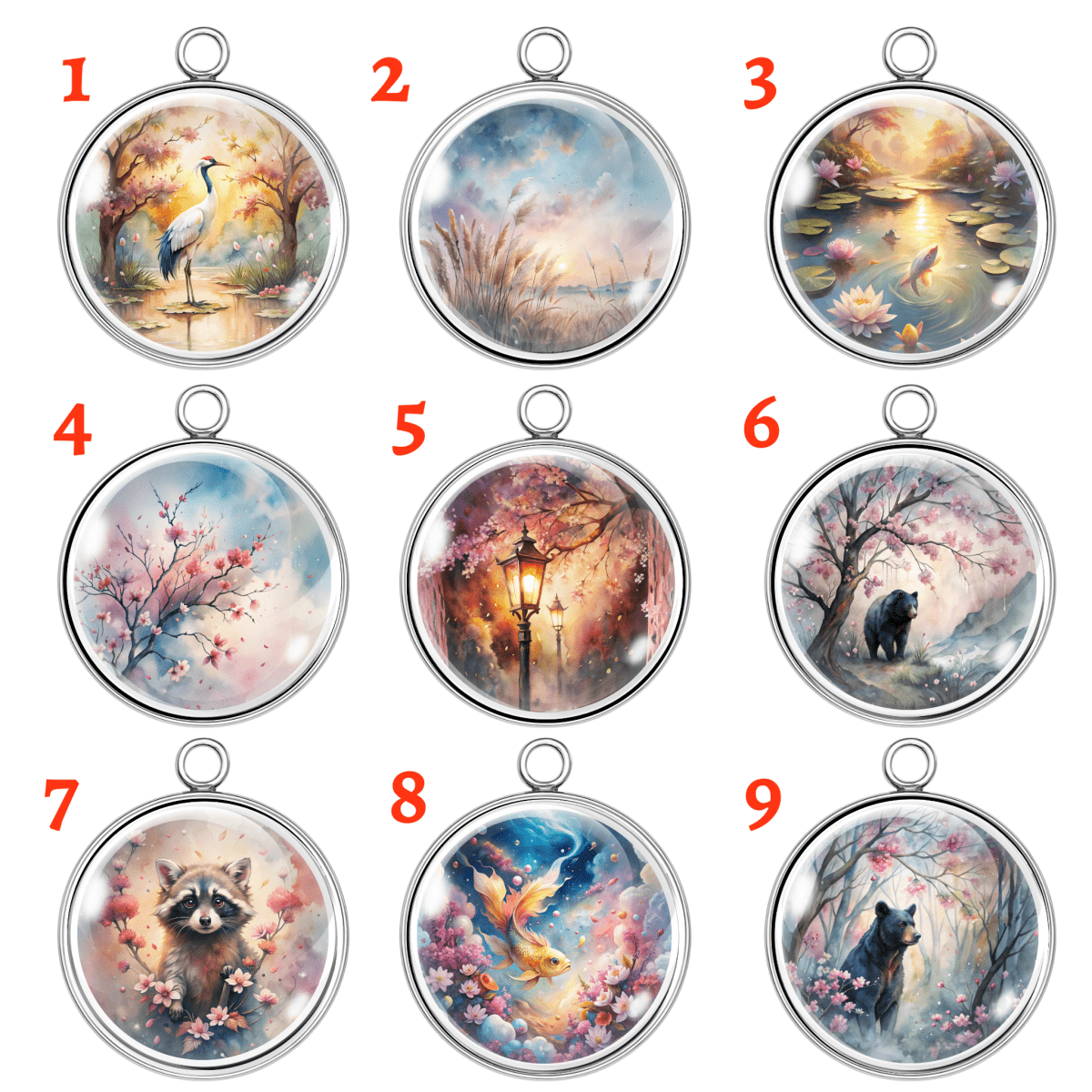 Whispers of Spring Charm Collection – handmade nature and renewal themed charms