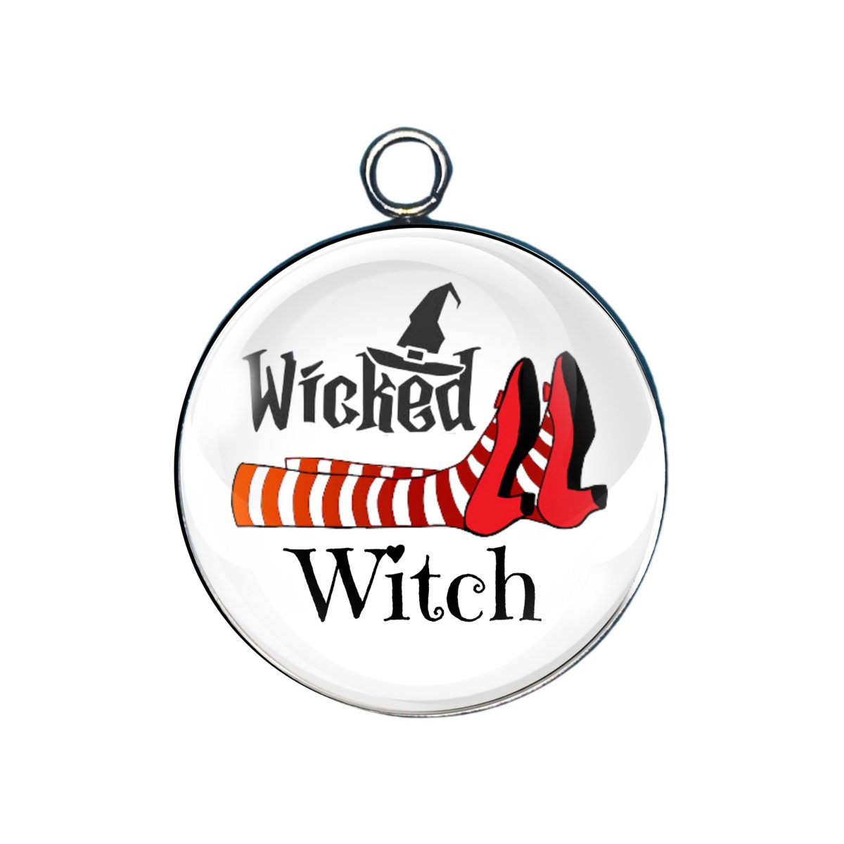 Wicked Witch Glass Cabochon Charms