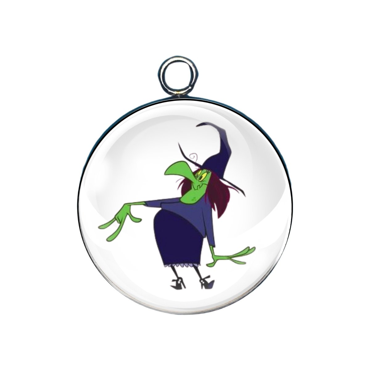 Wicked Witch Glass Cabochon Charms