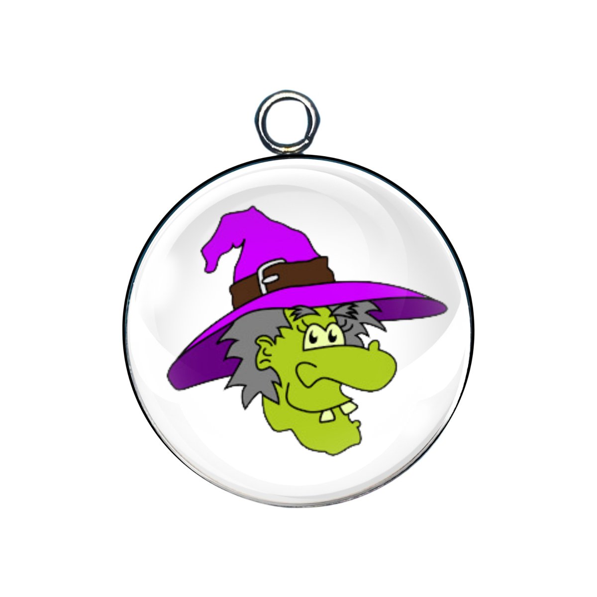 Wicked Witch Glass Cabochon Charms