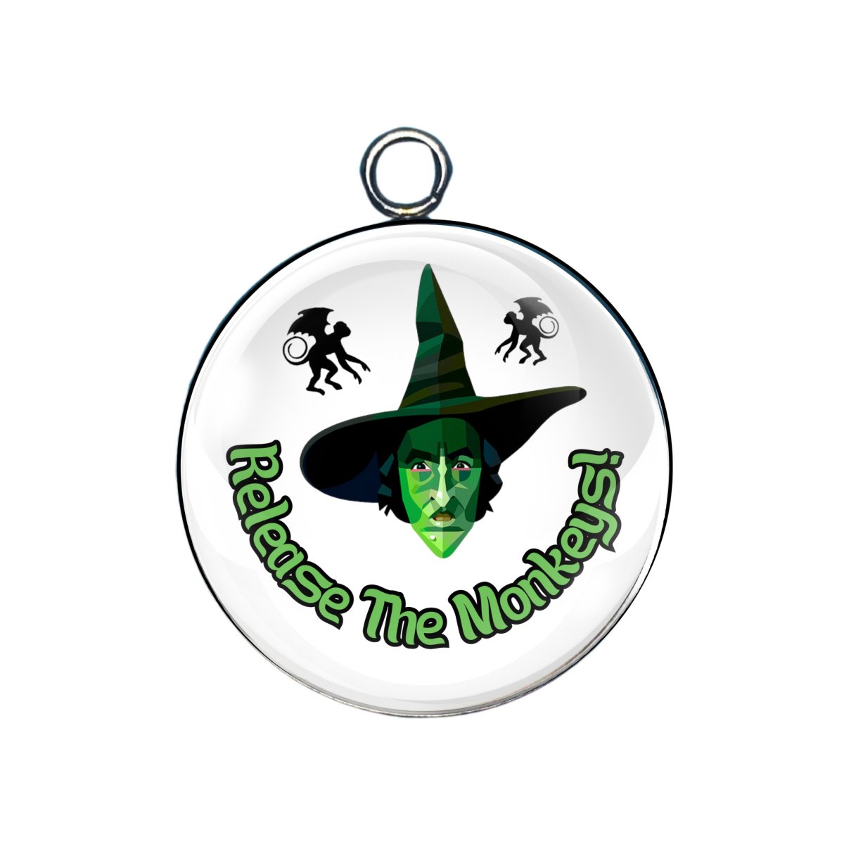 Wicked Witch Glass Cabochon Charms