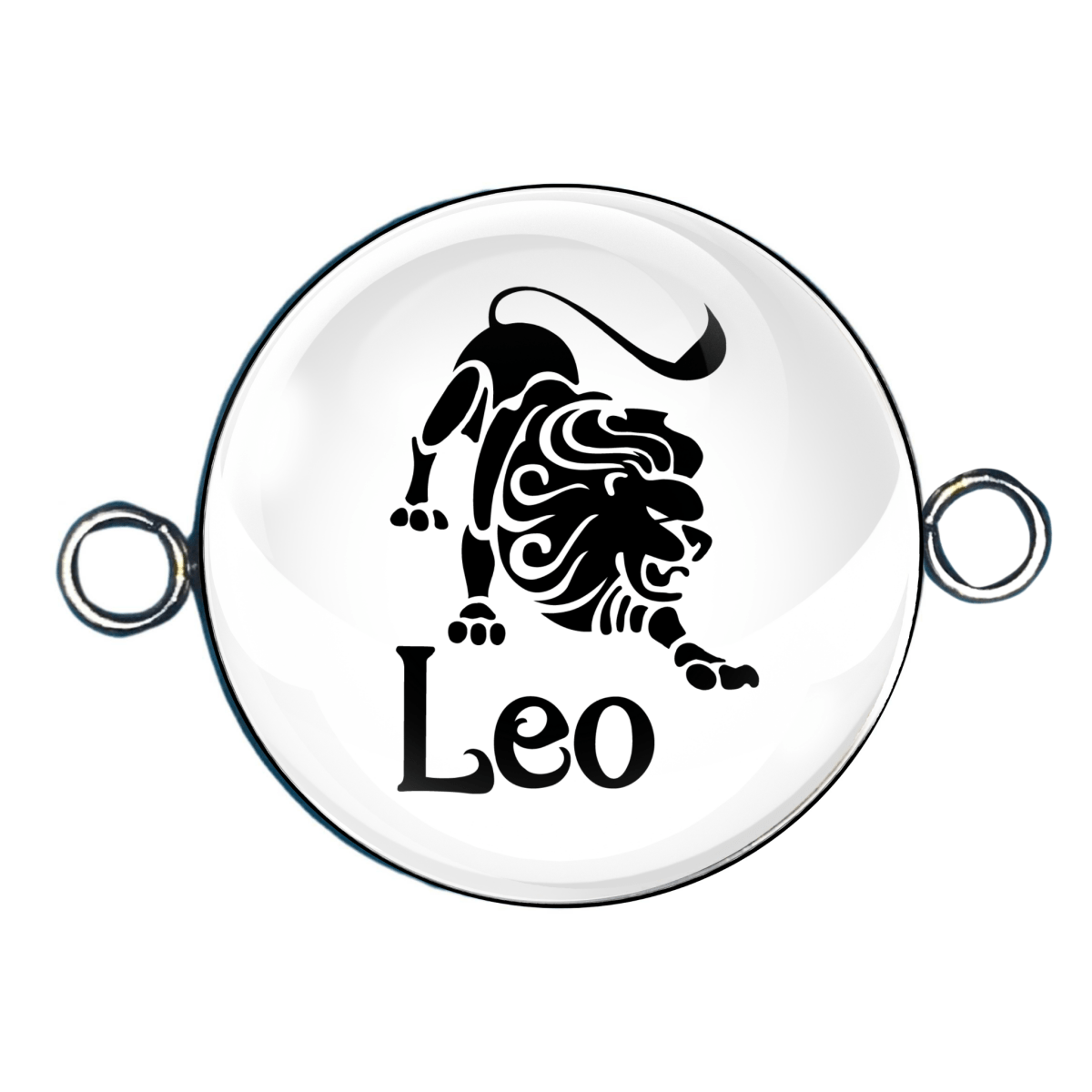 Leo zodiac cabochon charm