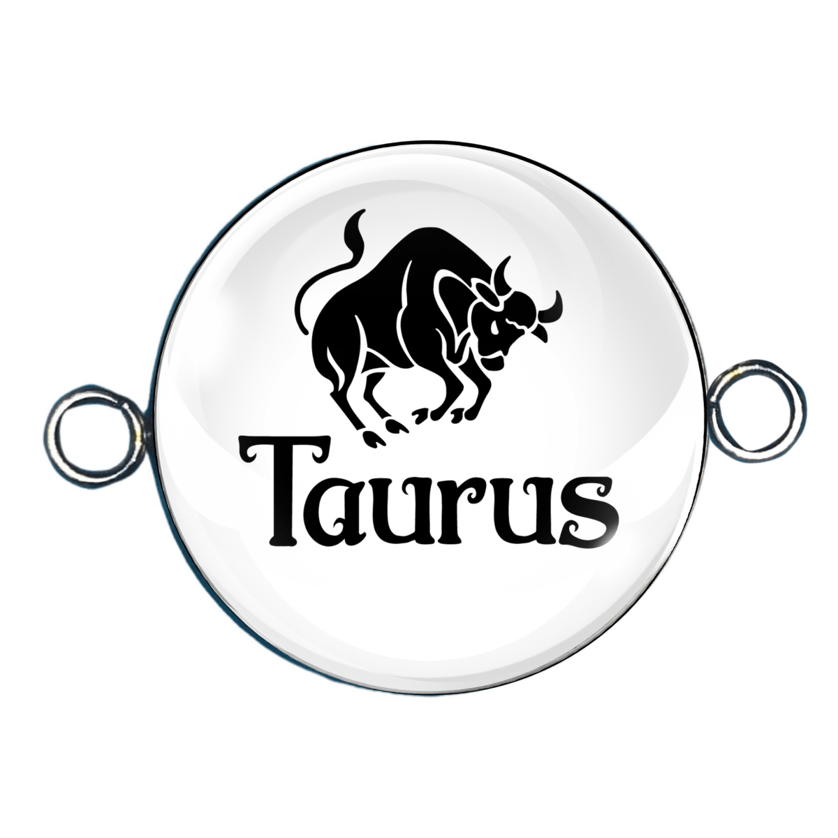 Taurus zodiac cabochon charm