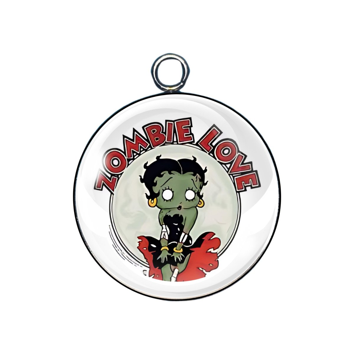 Zombie Glass Cabochon Charms