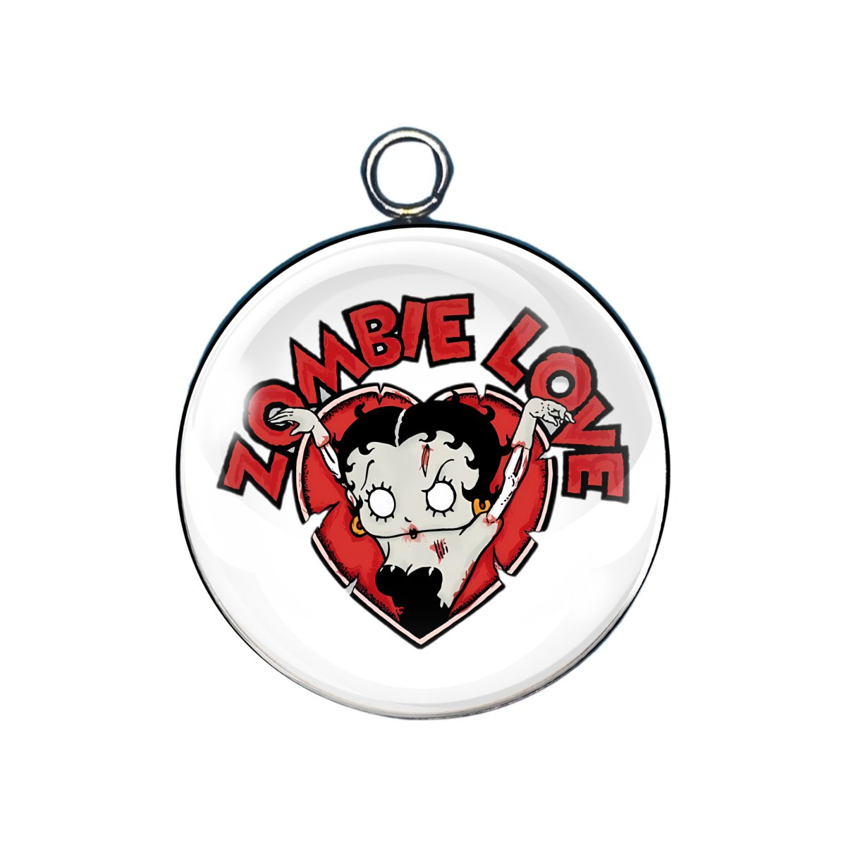 Zombie Glass Cabochon Charms