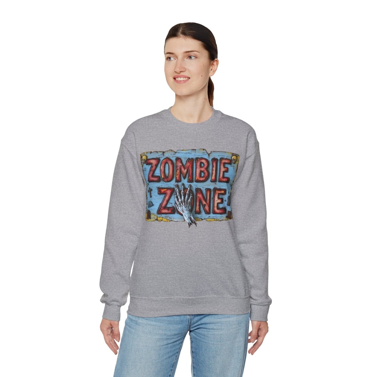 Zombie Zone Unisex Heavy Blend™ Crewneck Sweatshirt