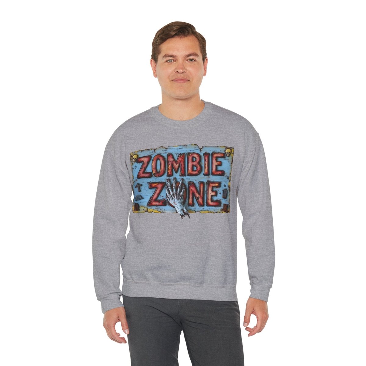 Zombie Zone Unisex Heavy Blend™ Crewneck Sweatshirt