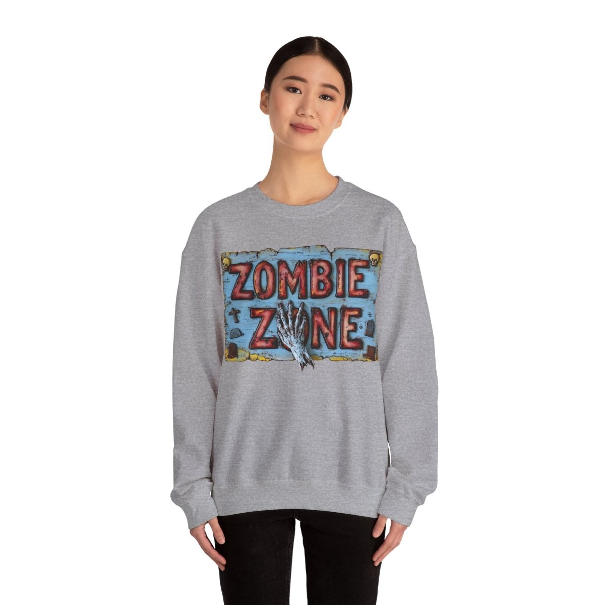 Zombie Zone Unisex Heavy Blend™ Crewneck Sweatshirt