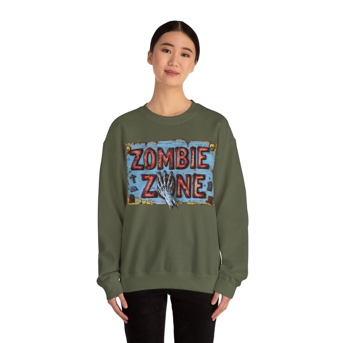 Zombie Zone Unisex Heavy Blend™ Crewneck Sweatshirt