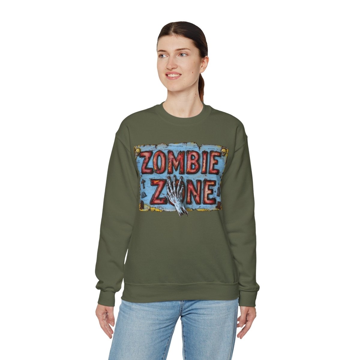 Zombie Zone Unisex Heavy Blend™ Crewneck Sweatshirt