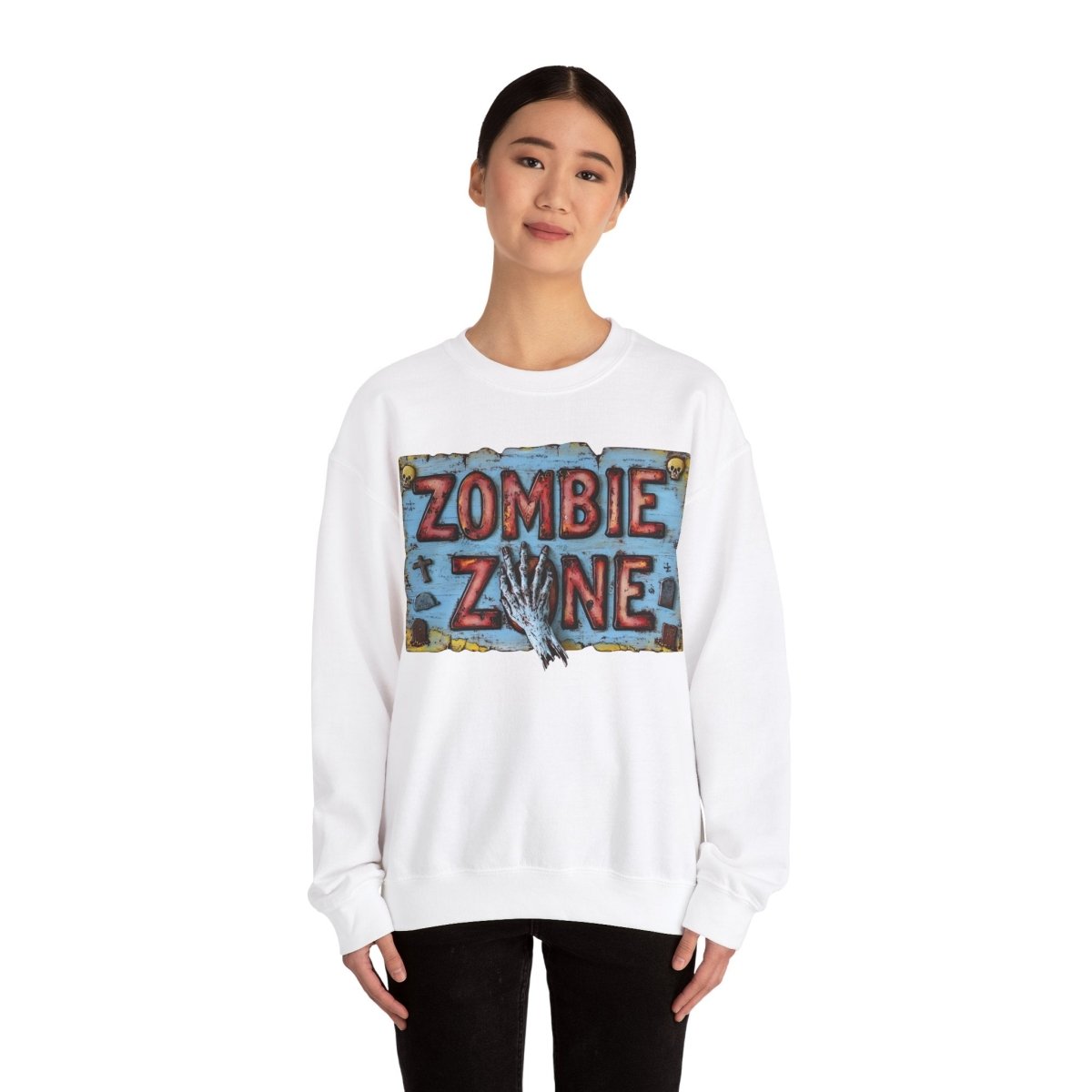 Zombie Zone Unisex Heavy Blend™ Crewneck Sweatshirt