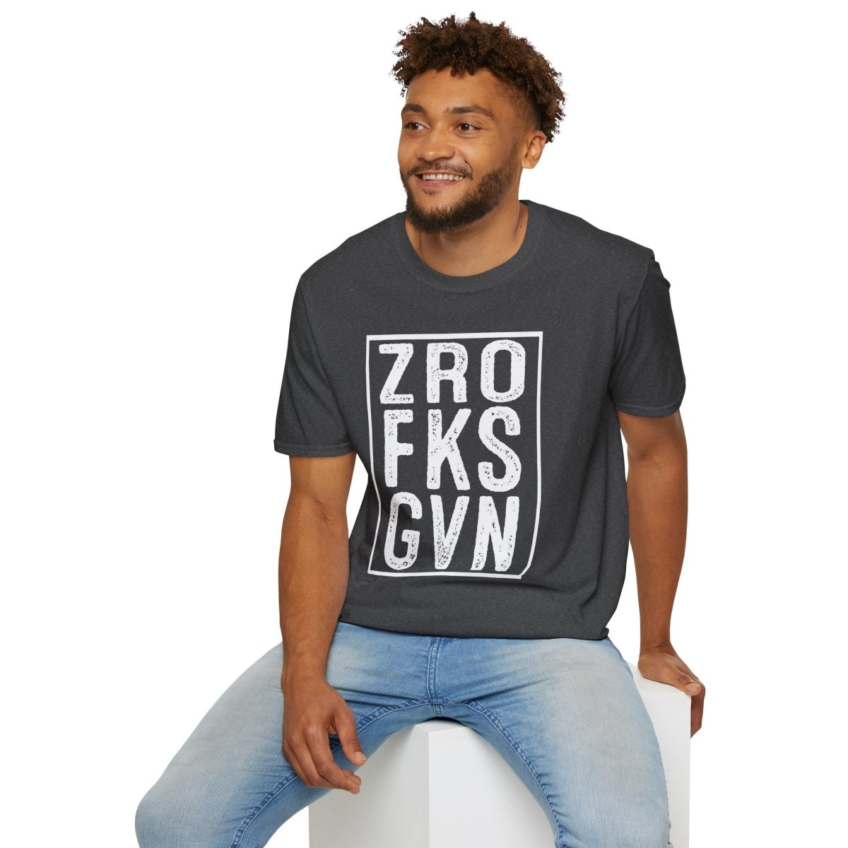 Zro Fks Gvn Unisex Softstyle T-Shirt