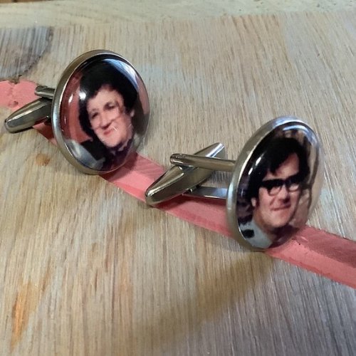 18mm Stainless Steel Custom Photo CuffLinks - ILikeWorms