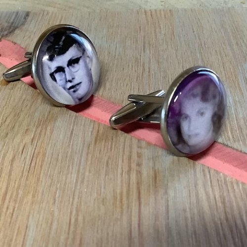 18mm Stainless Steel Custom Photo CuffLinks - ILikeWorms