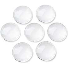 20/pk Clear Round Glass Cabochons for Making Crafts and Jewelry - ILikeWorms