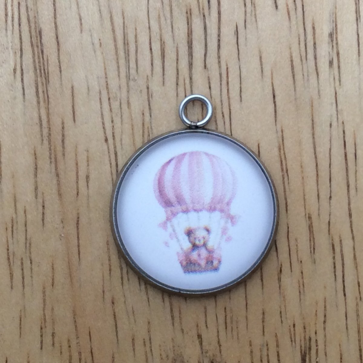 Baby shower glass cabochon charm