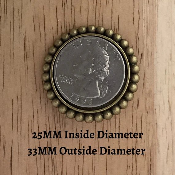 Bronze 25MM Custom Photo Lapel Pin, Lapel Pin with 25MM Glass Cabochon Charm, Custom Gift Pin, Memorial Pin - ILikeWorms