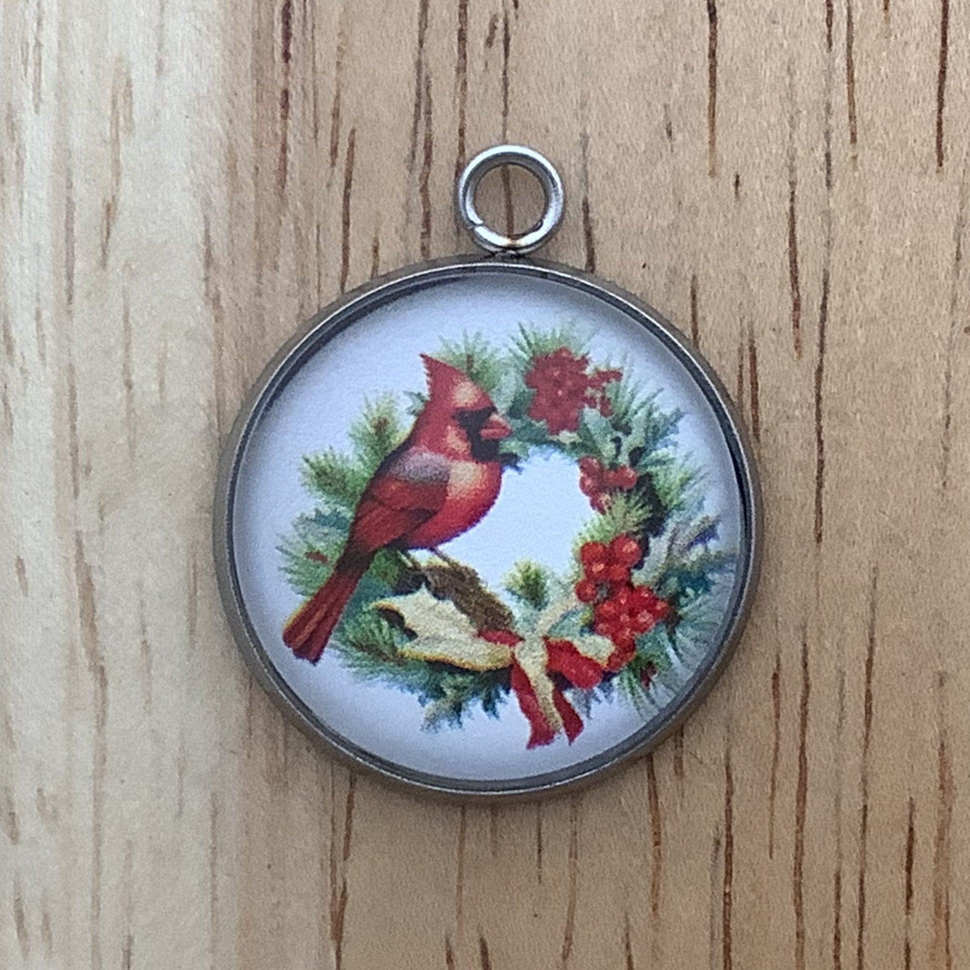 Cardinal Glass Cabochon Charms, Red Cardinal Charms for Jewelry Making - ILikeWorms