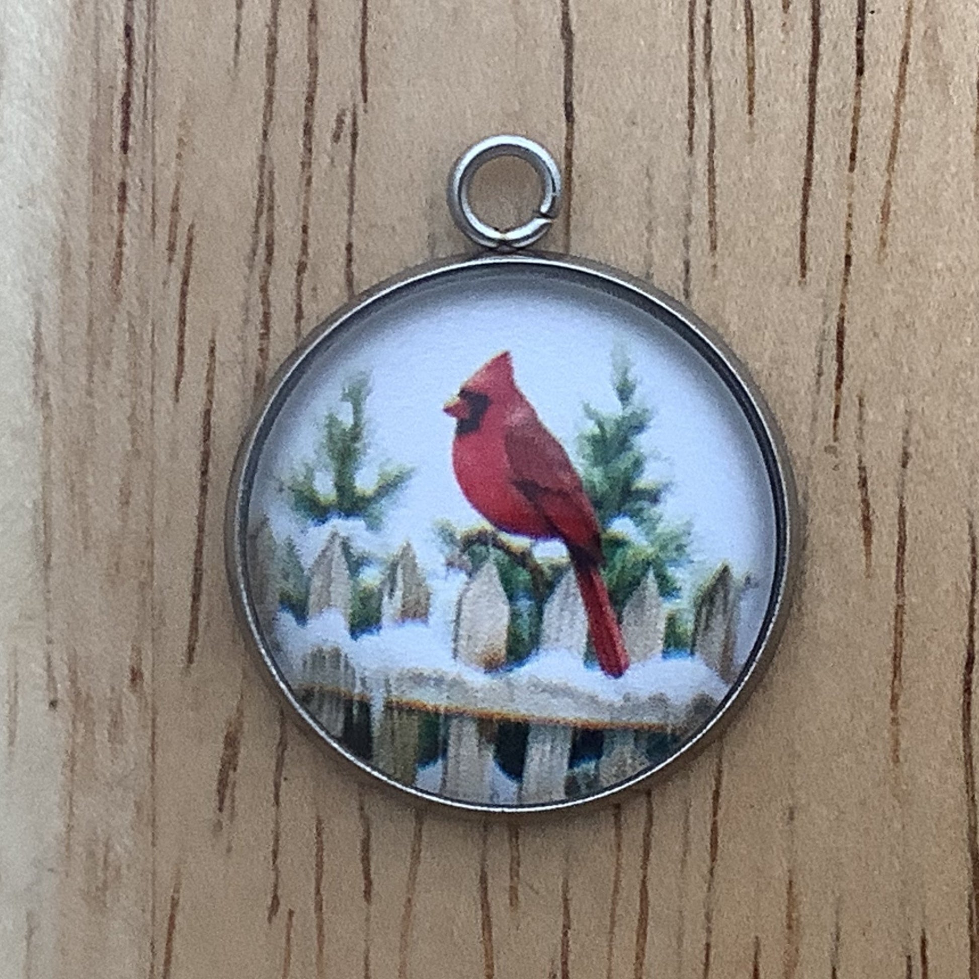 Cardinal Glass Cabochon Charms, Red Cardinal Charms for Jewelry Making - ILikeWorms