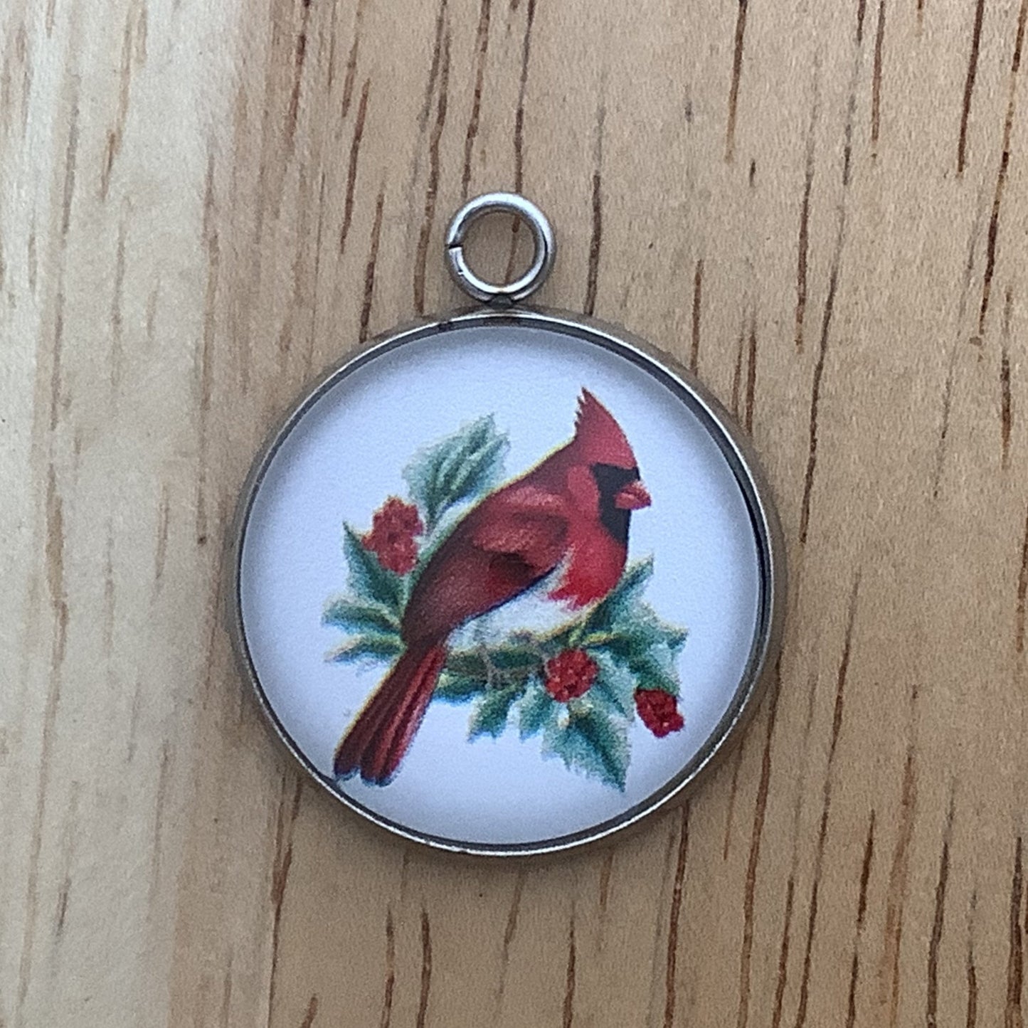 Cardinal Glass Cabochon Charms, Red Cardinal Charms for Jewelry Making - ILikeWorms