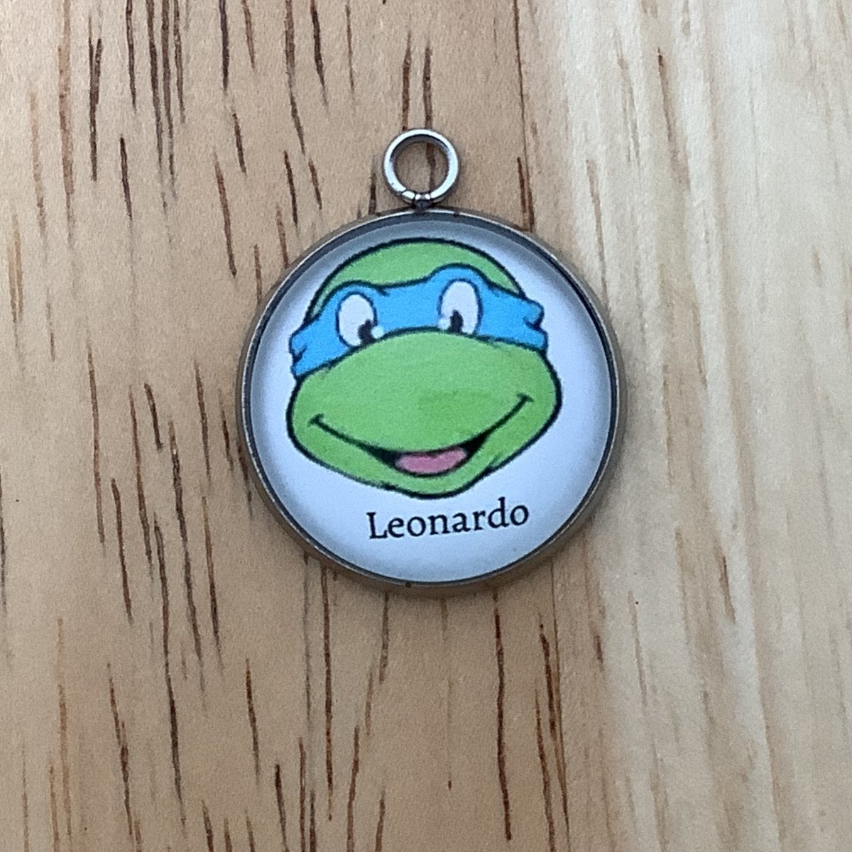 Teenage Mutant Ninja Turtle Glass Cabochon Charms, Jewelry Making Charms