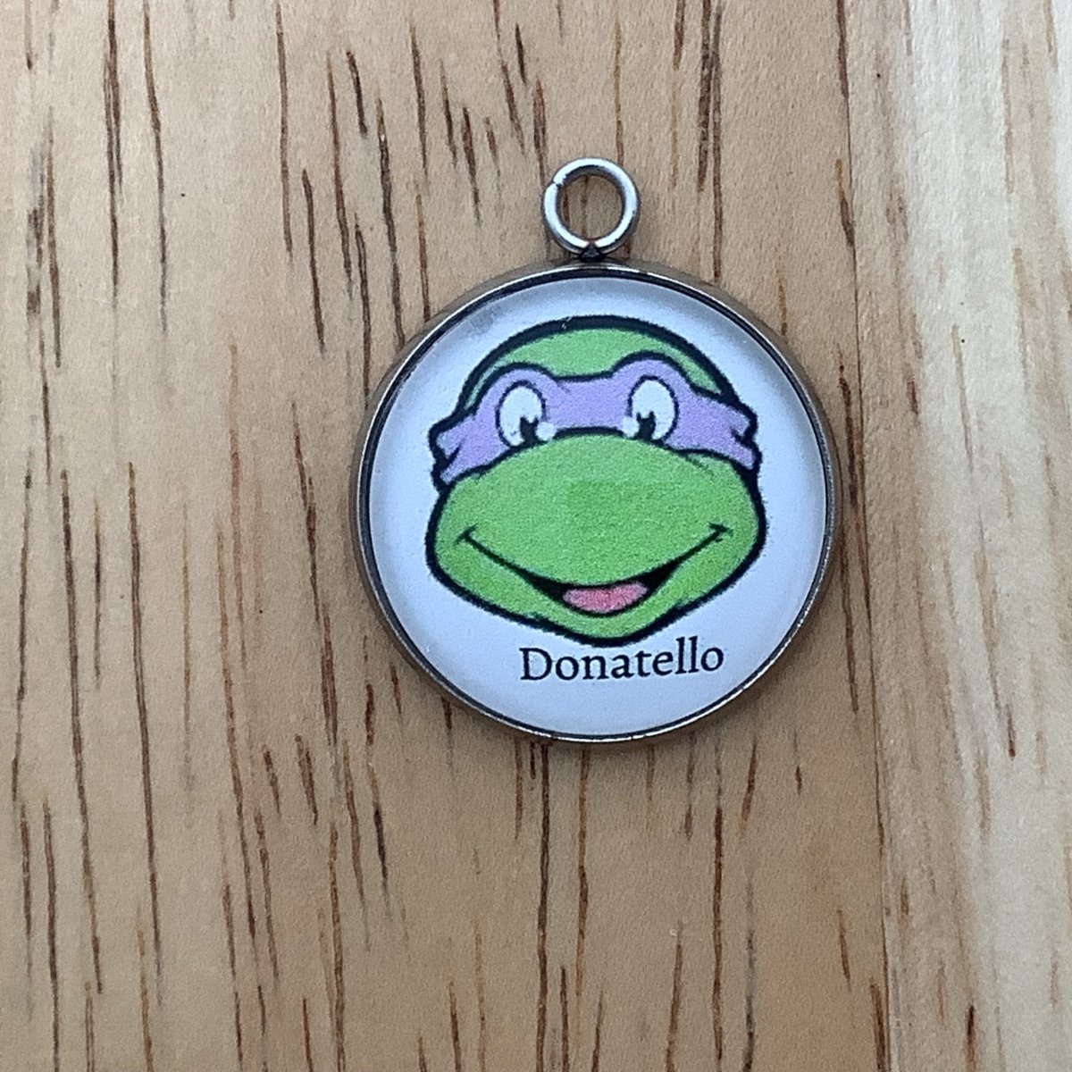 Teenage Mutant Ninja Turtle Glass Cabochon Charms, Jewelry Making Charms