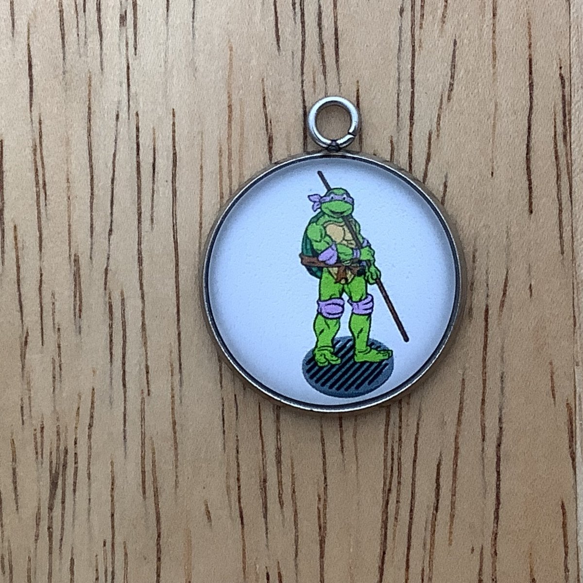 Teenage Mutant Ninja Turtle Glass Cabochon Charms, Jewelry Making Charms