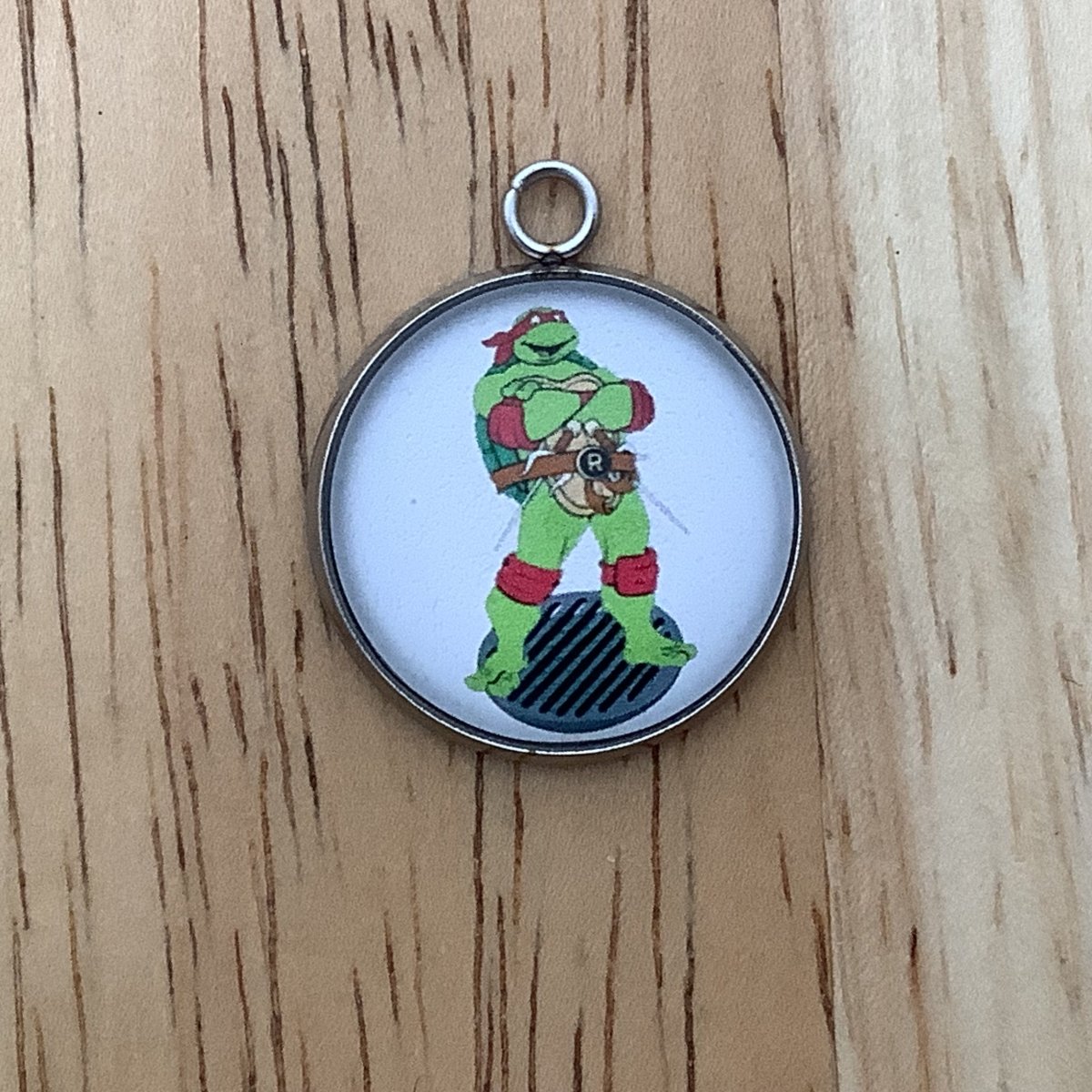 Teenage Mutant Ninja Turtle Glass Cabochon Charms, Jewelry Making Charms