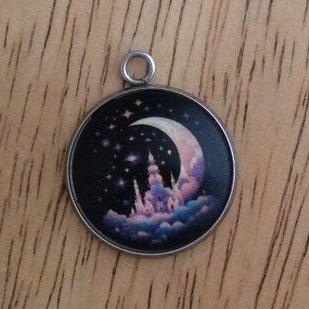 Celestial Moon Charms, Jewelry Making Charms - ILikeWorms