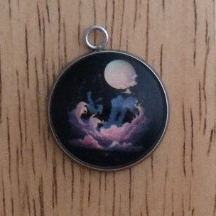 Celestial Moon Charms, Jewelry Making Charms - ILikeWorms