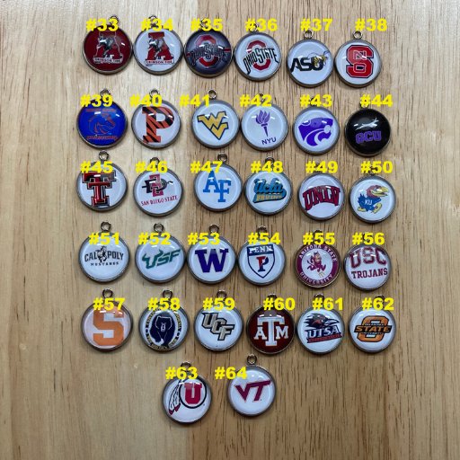 College Football Charms-even more - ILikeWorms