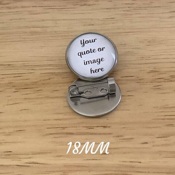 Custom Photo Lapel Pin, 18MM or 25MM Lapel Pin, Personalized Lapel Pin, Memorial Lapel Pin - ILikeWorms