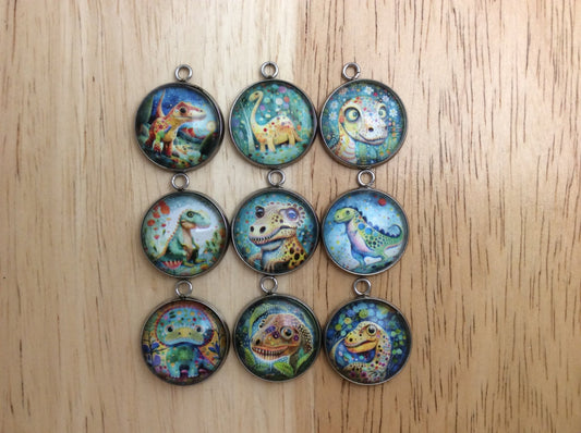 Cute Abstract Dinosaur Charms - ILikeWorms