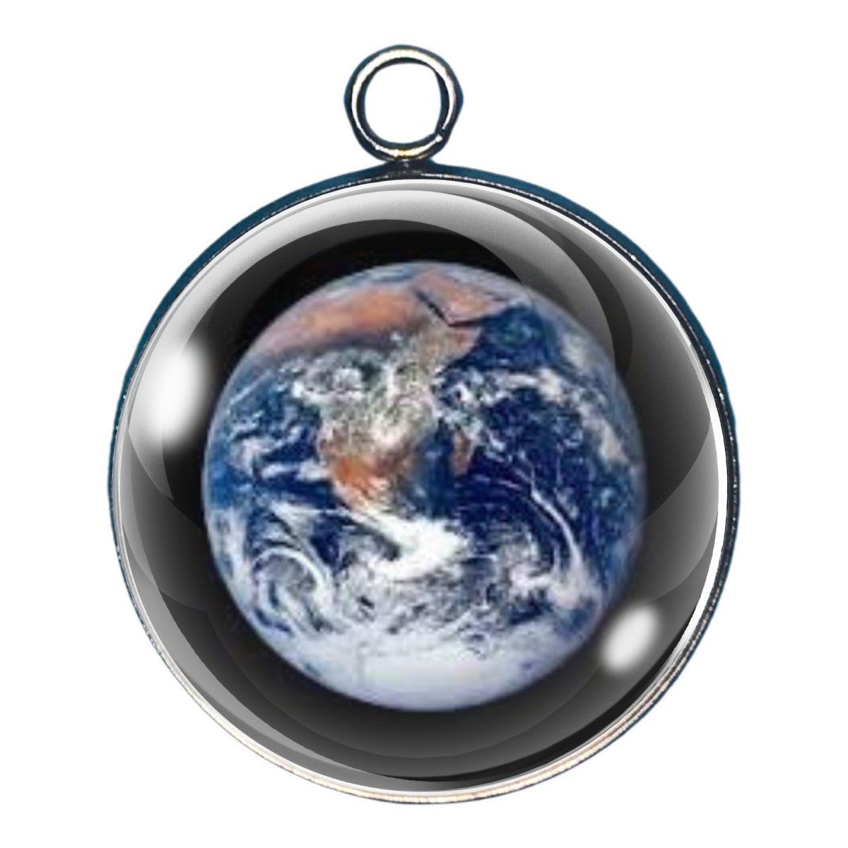 Charm depicting the earth as viewed from space