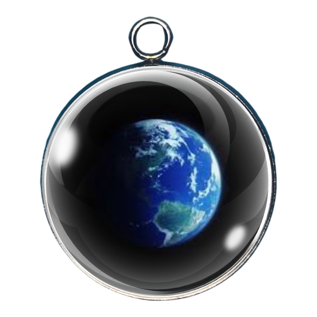 Charm depicting the earth as viewed from space