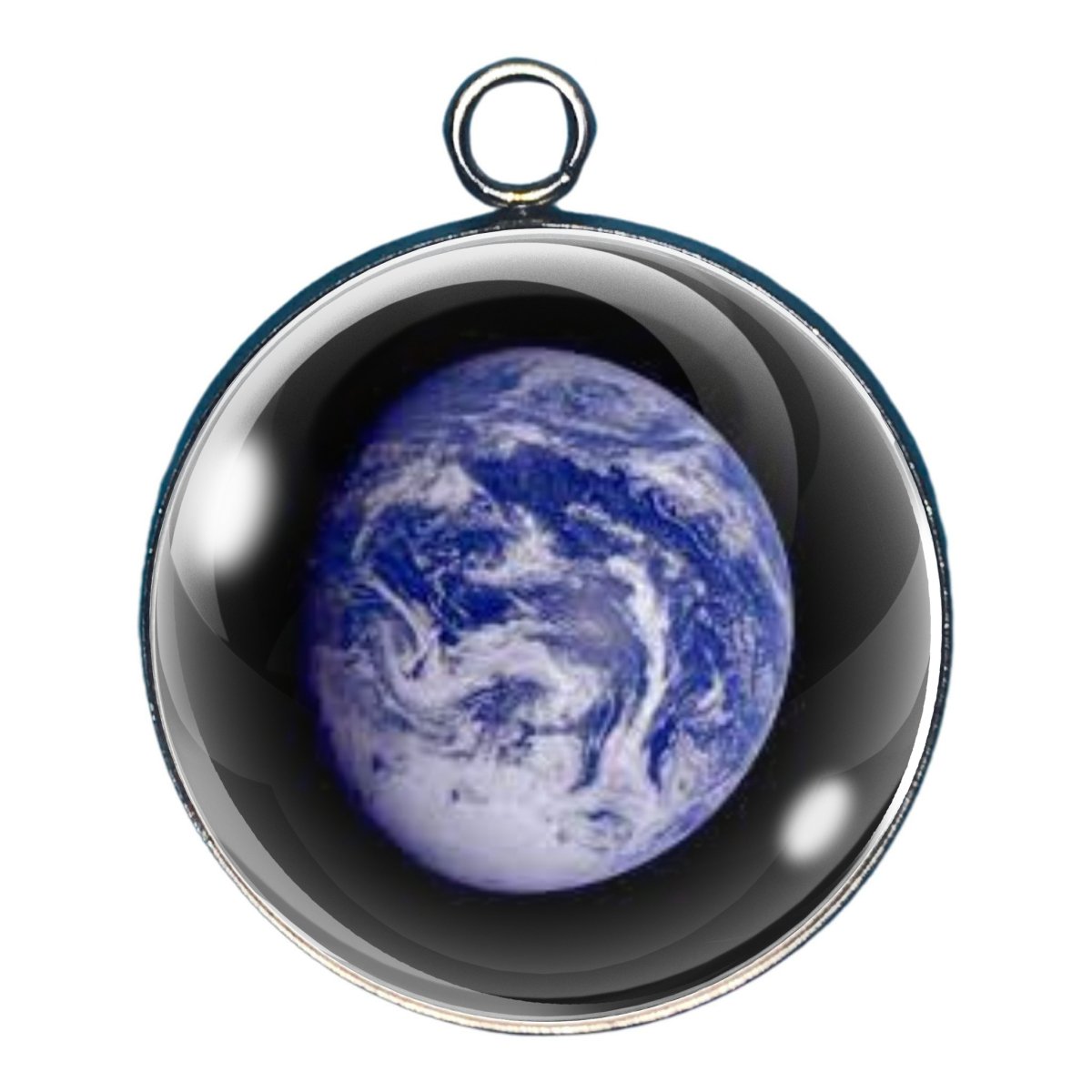 Charm depicting the earth as viewed from space